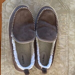 L.L. Bean Chocolate Suede Moccasins
